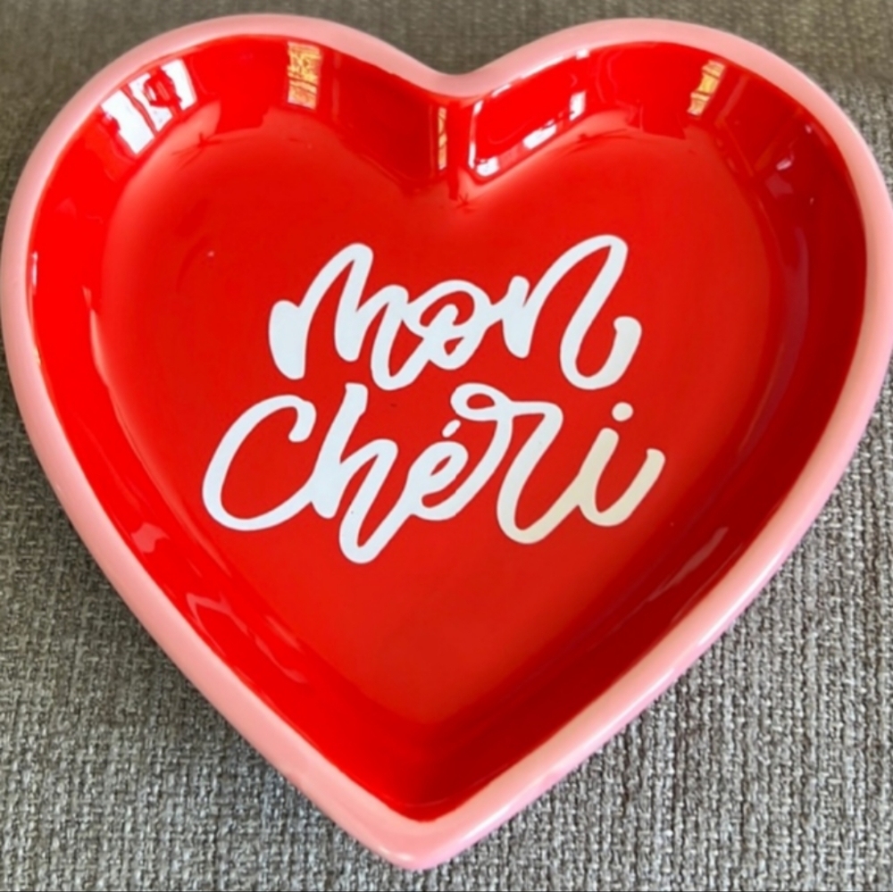 Vintage Ceramic Valentine Candy Dish/Trinket Dish